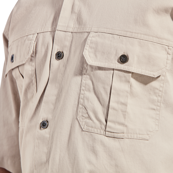 Mens Plain Bush Shirt