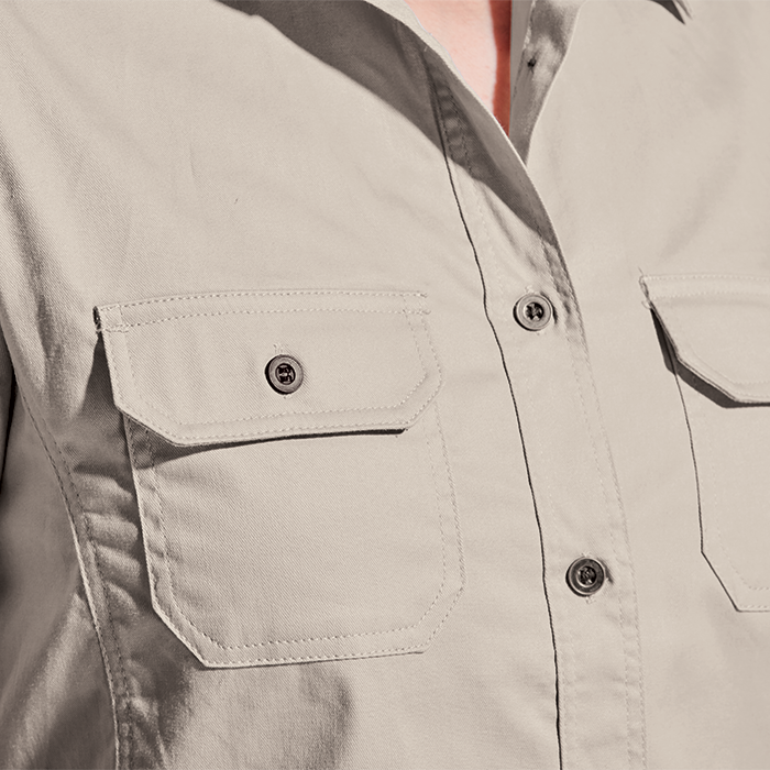 Ladies Plain Bush Shirt