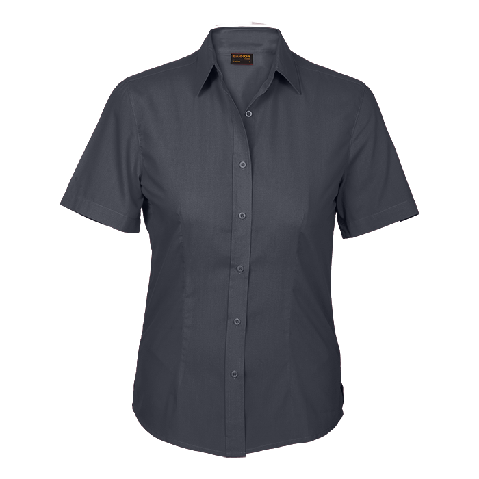 Ladies Basic Poly Cotton Lounge Short Sleeve