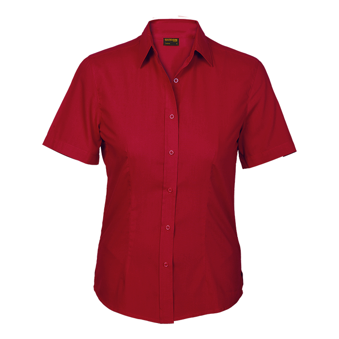 Ladies Basic Poly Cotton Lounge Short Sleeve
