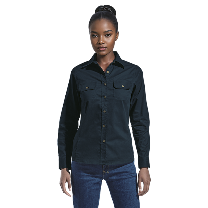 Ladies Bush Shirt Long Sleeve