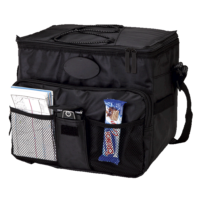 18 Can Cooler with 2 Front Mesh Pockets