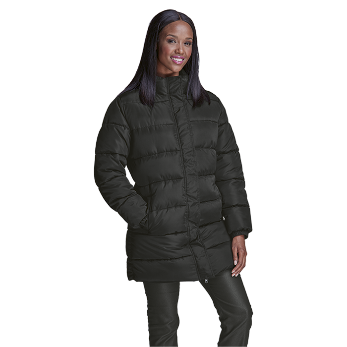 Ladies Long Length Puffer Jacket