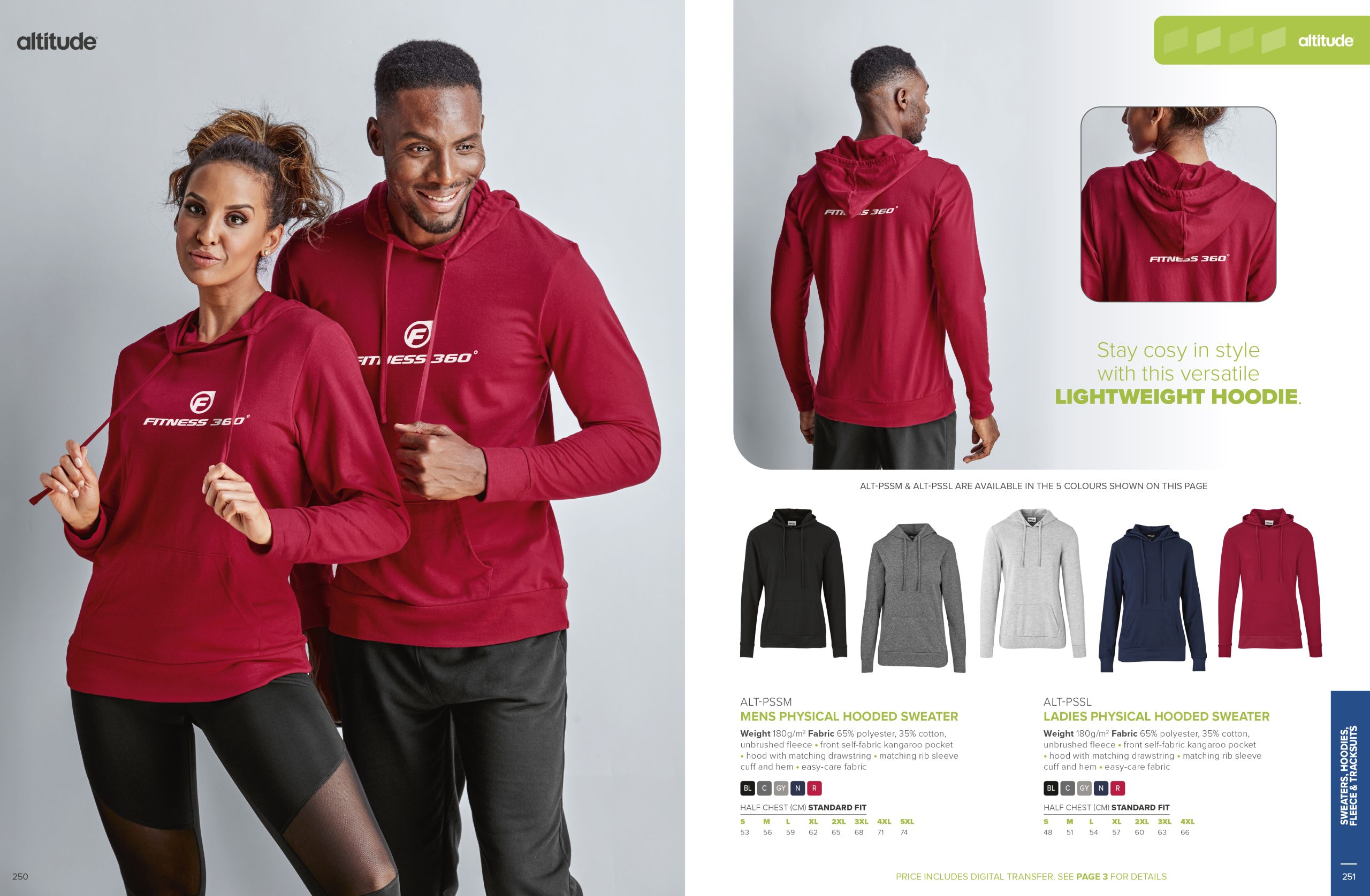 Ladies Physical Hooded Sweater