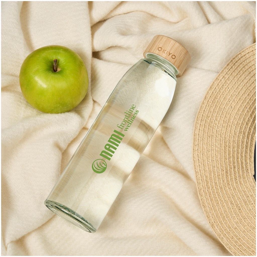 Okiyo Wabi-Sabi Glass Water Bottle – 500ml
