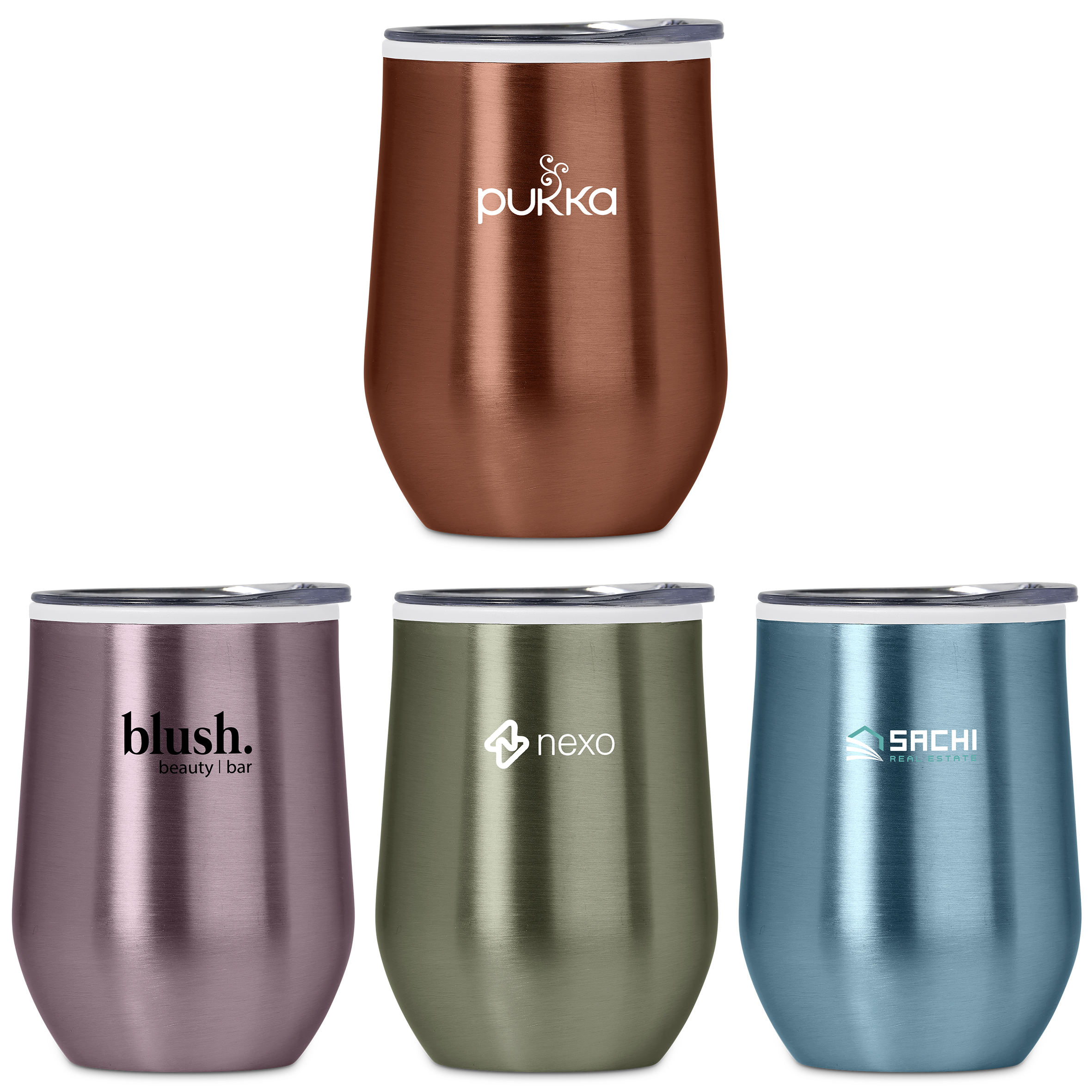 Serendipio Vogue Madison Stainless Steel & Plastic Double-Wall Tumbler – 350ml