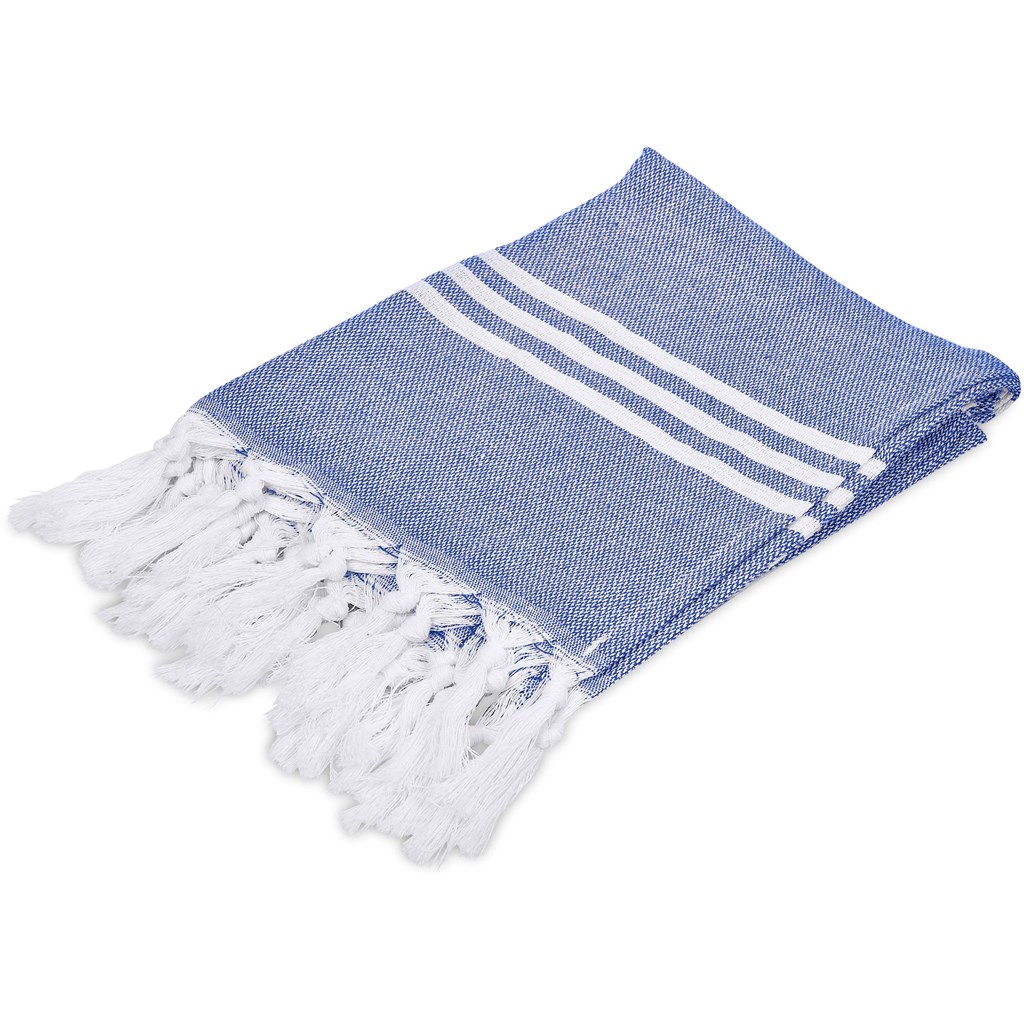 US Basic Santa Cruz Cotton-Rich Beach Towel & Drawstring Bag