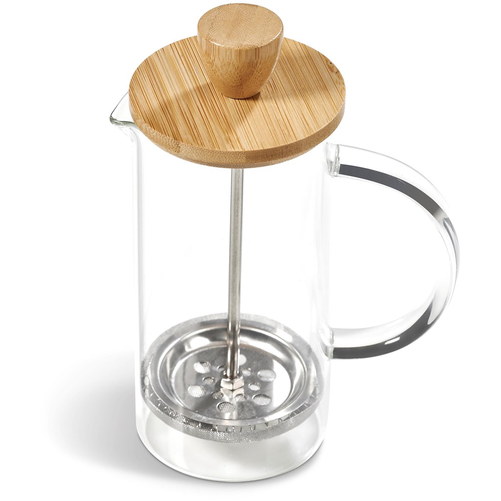 Okiyo Osu Glass & Bamboo Coffee Plunger – 350ml