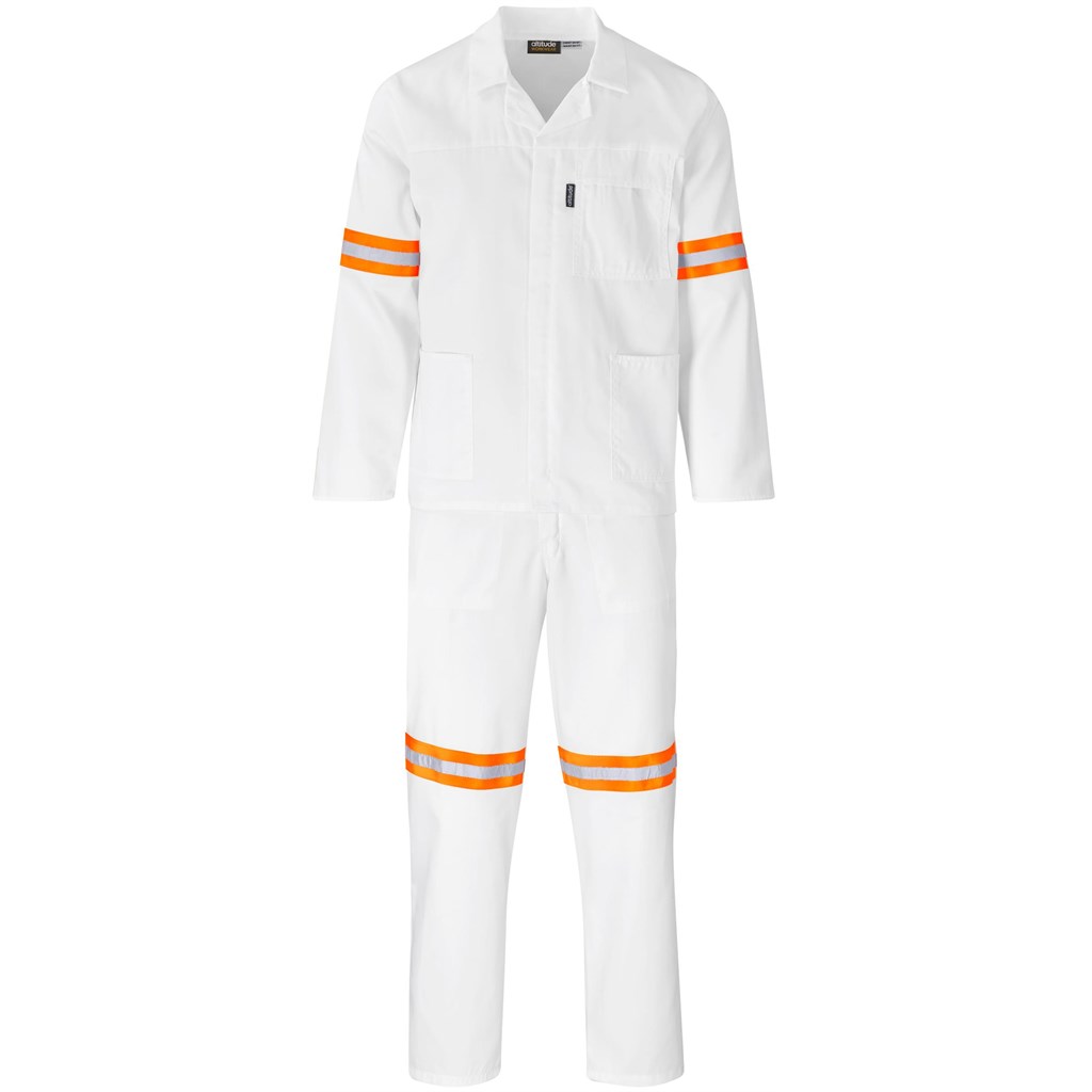 Trade Polycotton Conti Suit – Reflective Arms & Legs – Orange Tape