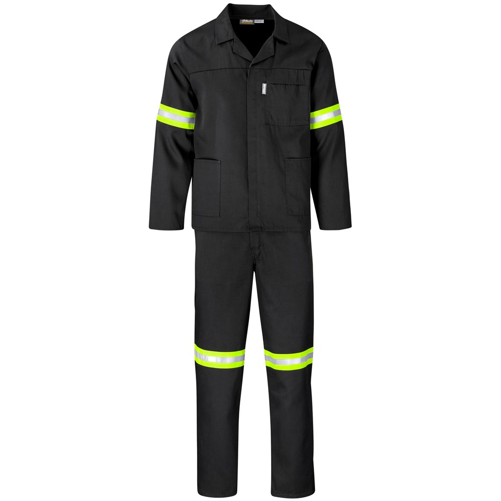 Trade Polycotton Conti Suit – Reflective Arms, Legs & Back – Yellow Tape