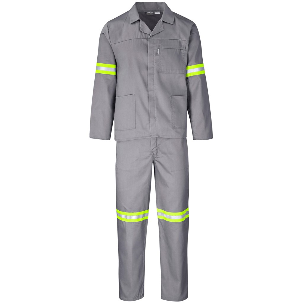 Trade Polycotton Conti Suit – Reflective Arms, Legs & Back – Yellow Tape