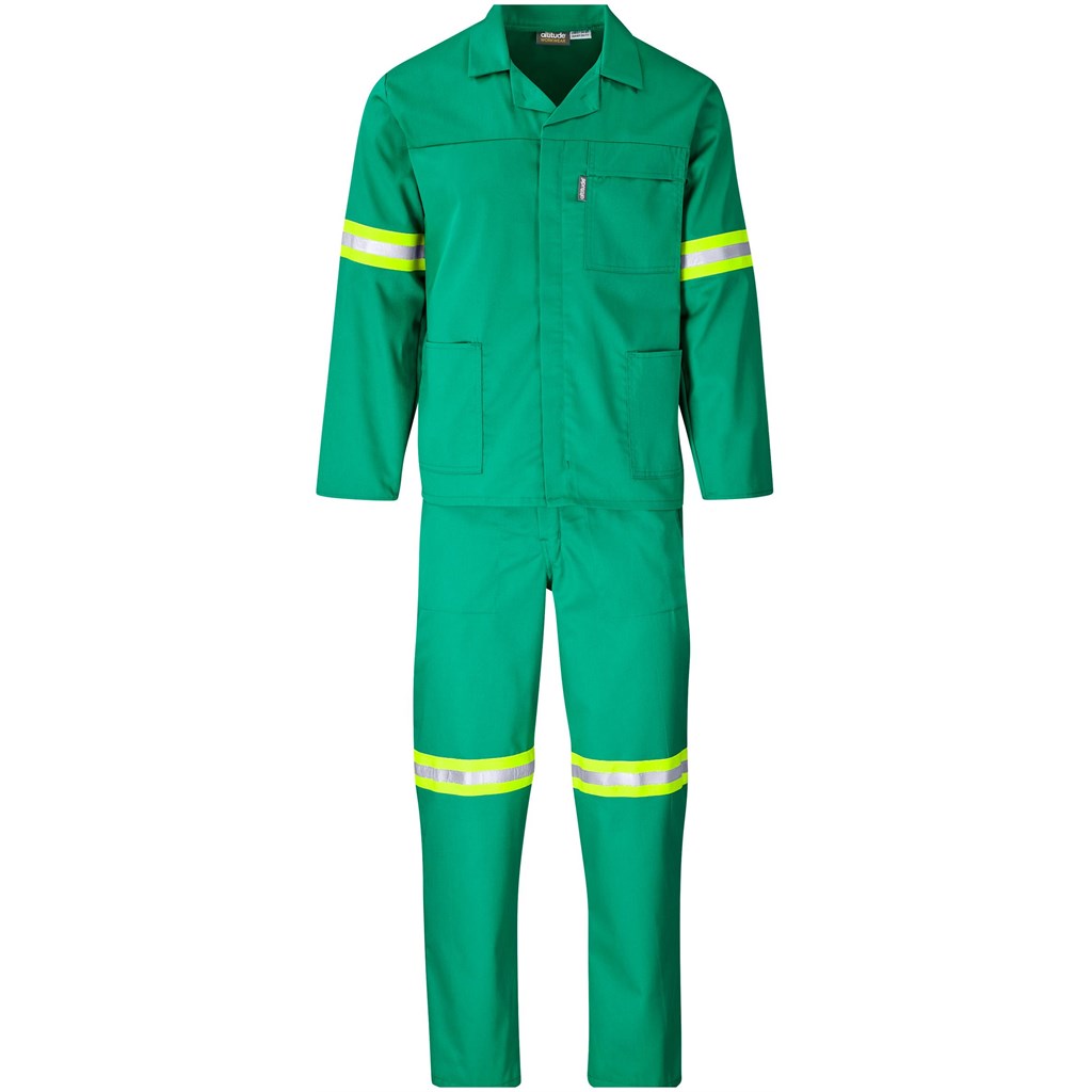 Trade Polycotton Conti Suit – Reflective Arms, Legs & Back – Yellow Tape