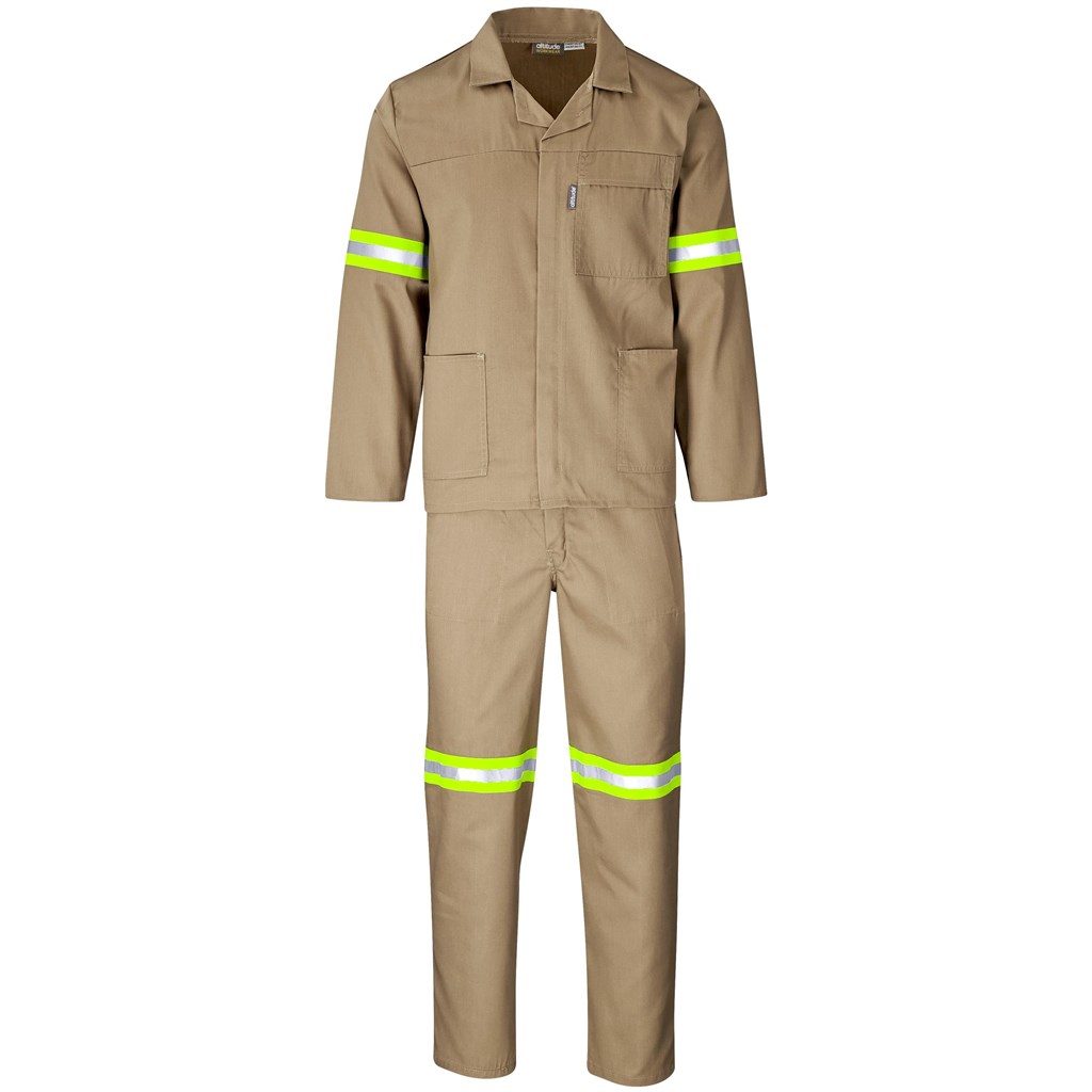 Trade Polycotton Conti Suit – Reflective Arms, Legs & Back – Yellow Tape