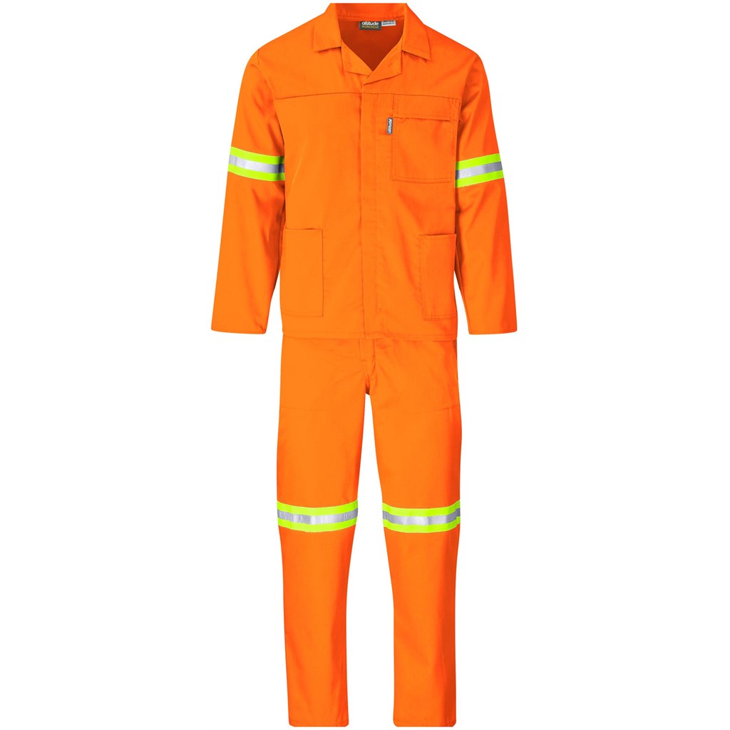 Trade Polycotton Conti Suit – Reflective Arms, Legs & Back – Yellow Tape
