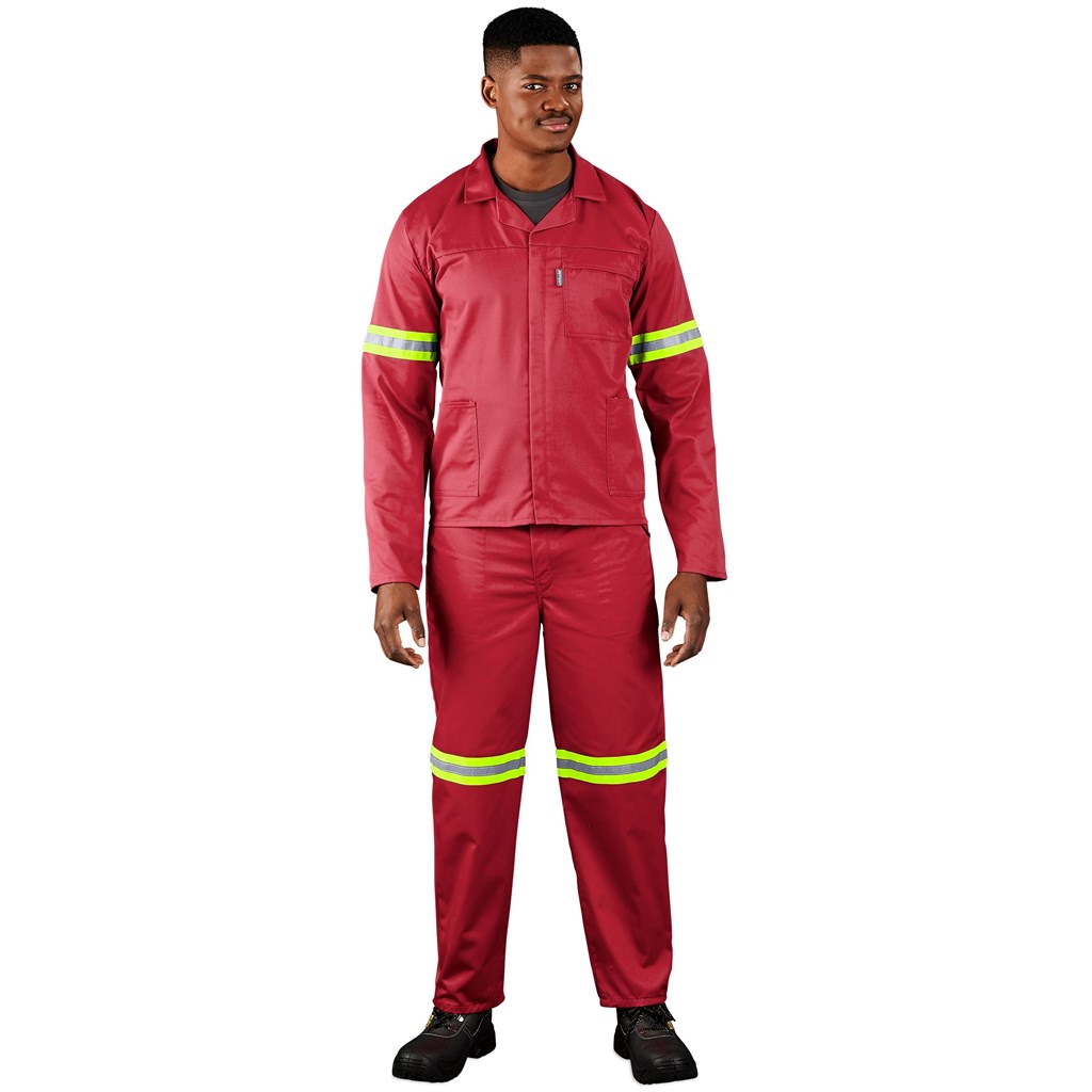 Trade Polycotton Conti Suit – Reflective Arms, Legs & Back – Yellow Tape