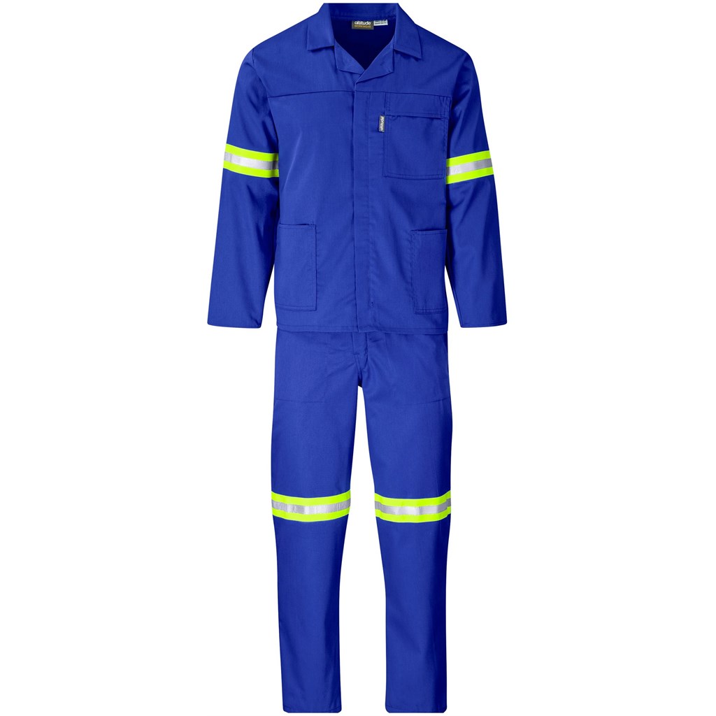 Trade Polycotton Conti Suit – Reflective Arms, Legs & Back – Yellow Tape