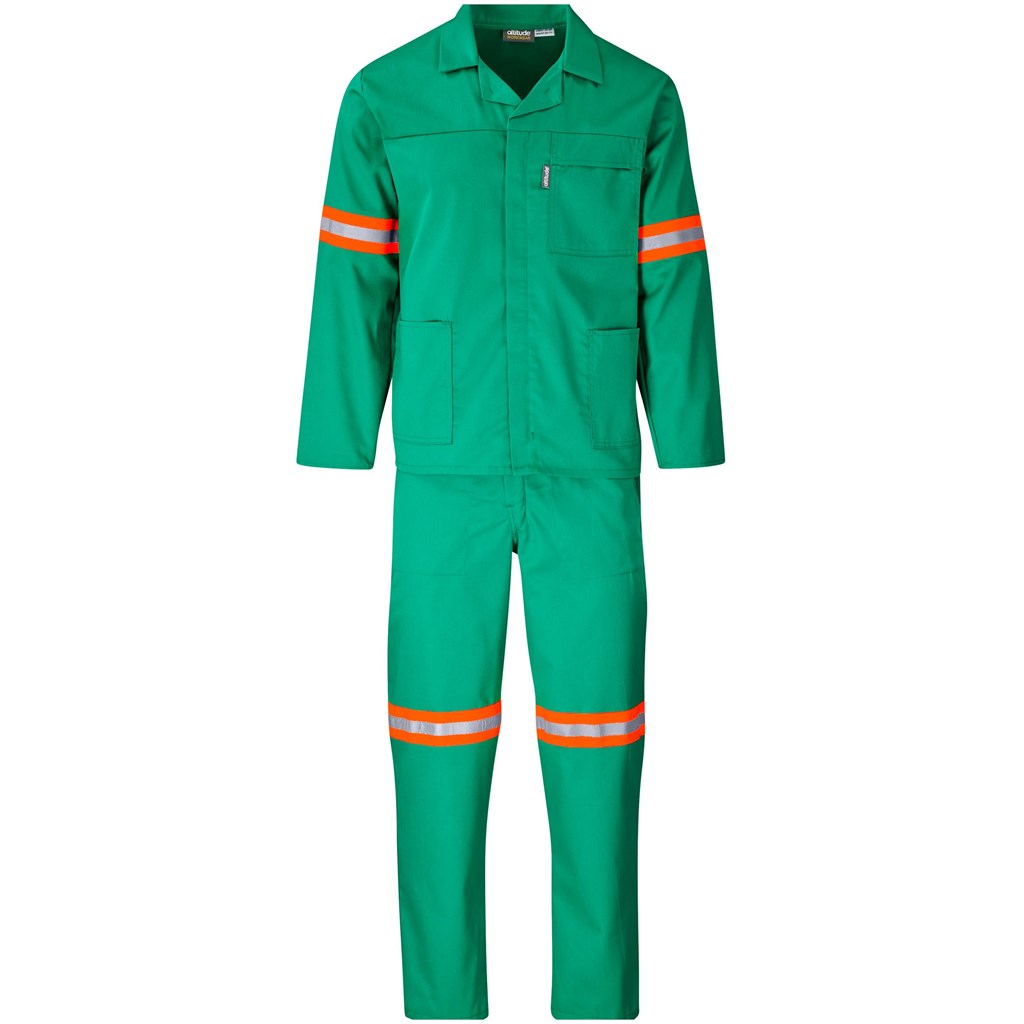 Trade Polycotton Conti – Suit Reflective Arms, Legs & Back – Orange Tape