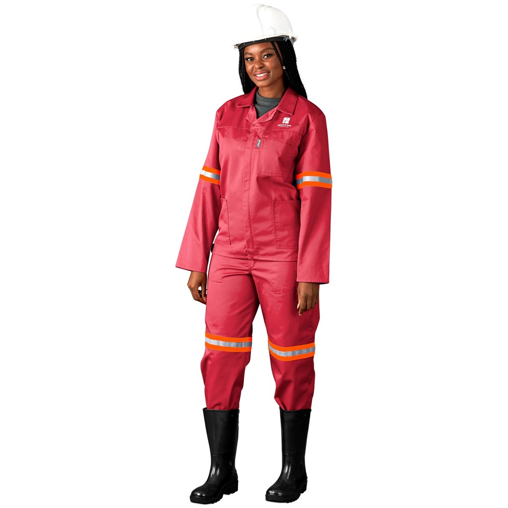Trade Polycotton Conti – Suit Reflective Arms, Legs & Back – Orange Tape