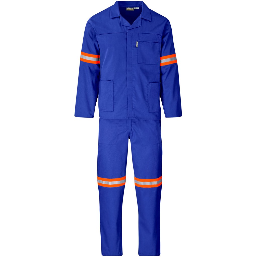 Trade Polycotton Conti – Suit Reflective Arms, Legs & Back – Orange Tape