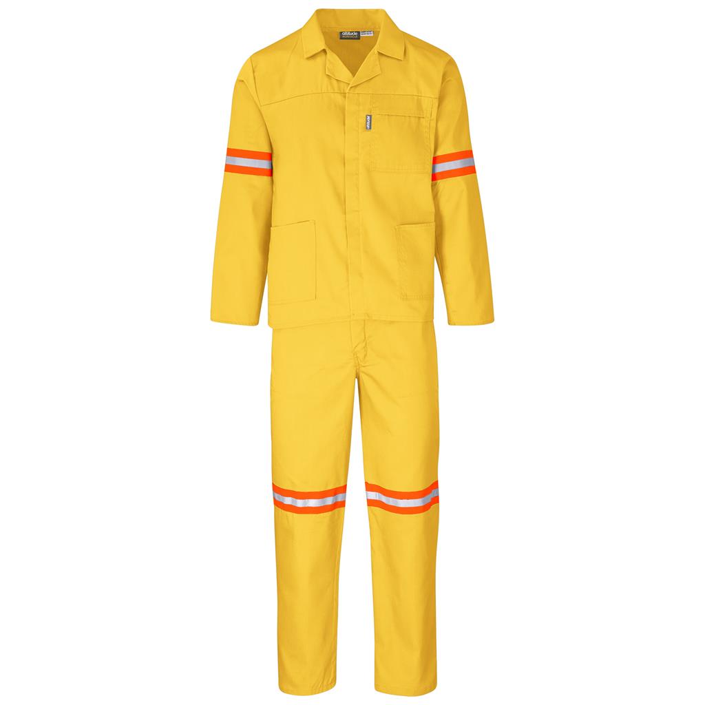 Trade Polycotton Conti – Suit Reflective Arms, Legs & Back – Orange Tape