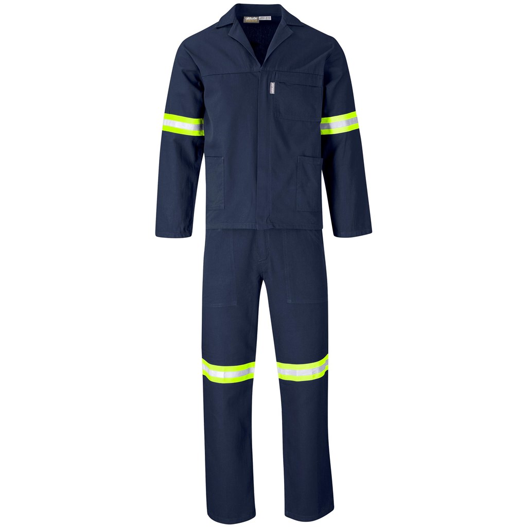 Technician 100% Cotton Conti Suit – Reflective Arms & Legs – Yellow Tape