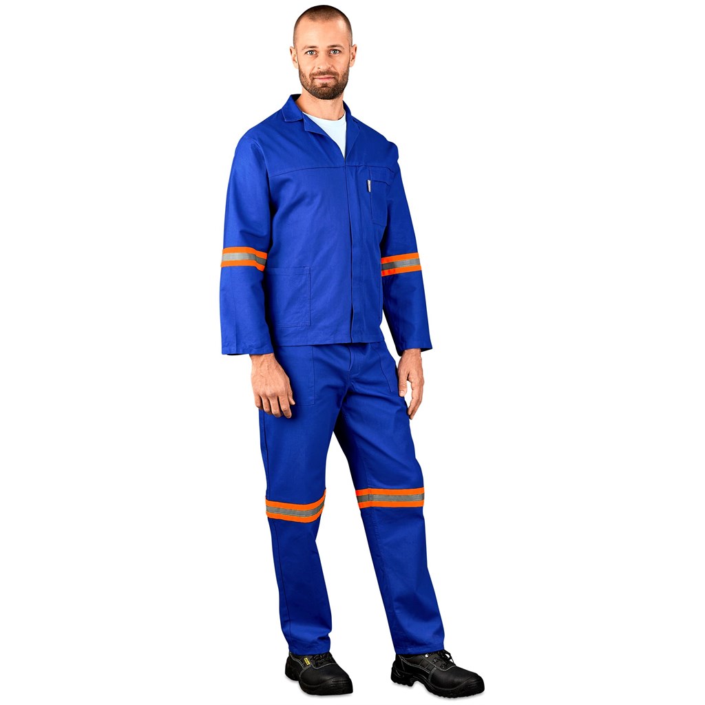 Technician 100% Cotton Conti Suit – Reflective Arms & Legs – Orange Tape