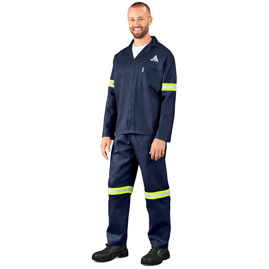 Technician 100% Cotton Conti Suit – Reflective Arms, Legs & Back – Yellow Tape