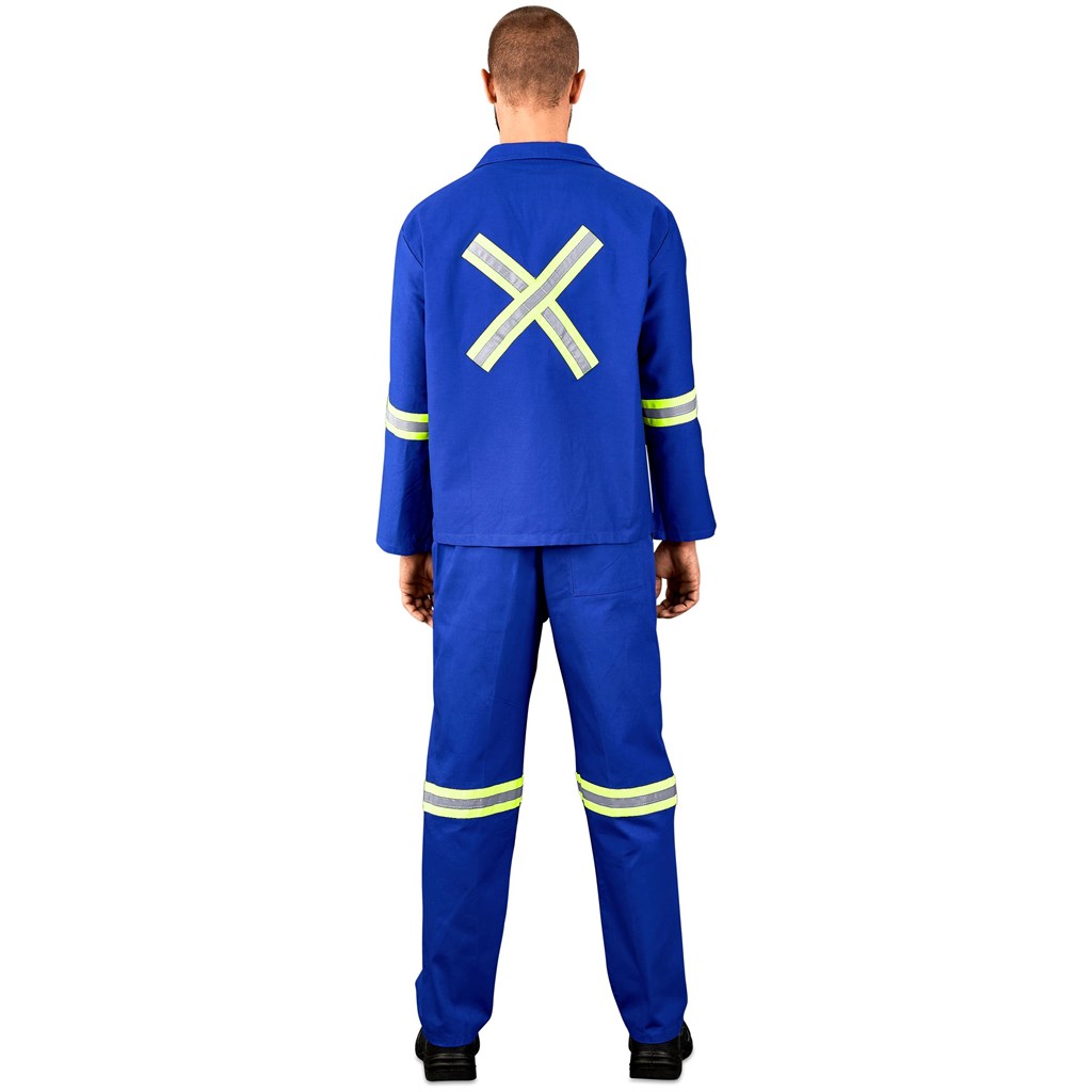 Technician 100% Cotton Conti Suit – Reflective Arms, Legs & Back – Yellow Tape