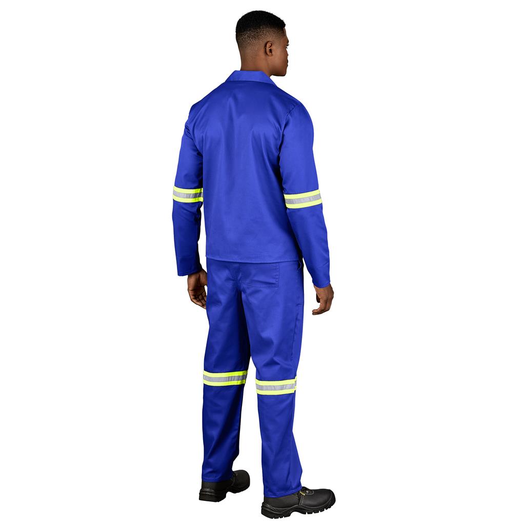 Trade Polycotton Conti Suit – Reflective Arms & Legs – Yellow Taped