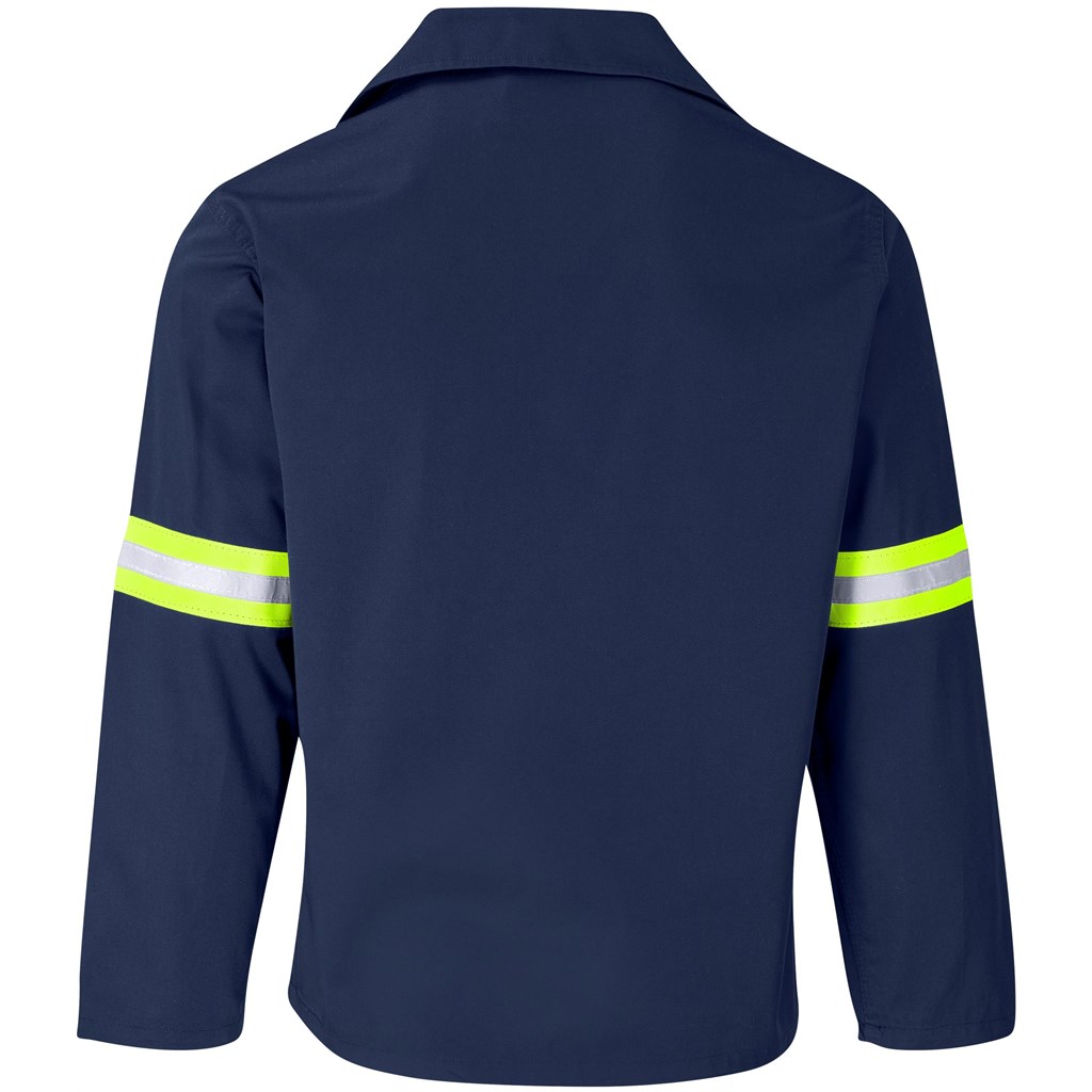 Site Premium Polycotton Jacket – Reflective Arms – Yellow Tape