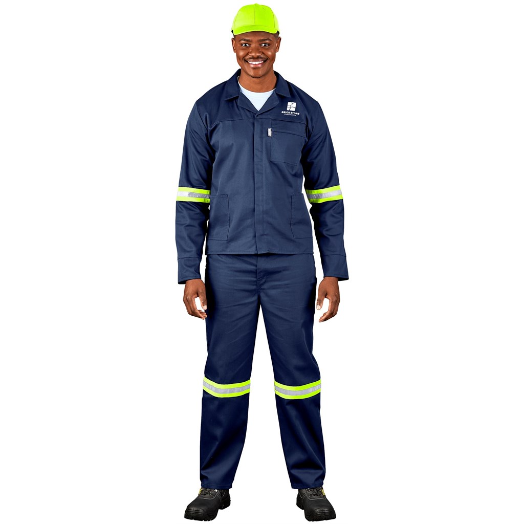 Site Premium Polycotton Jacket – Reflective Arms – Yellow Tape
