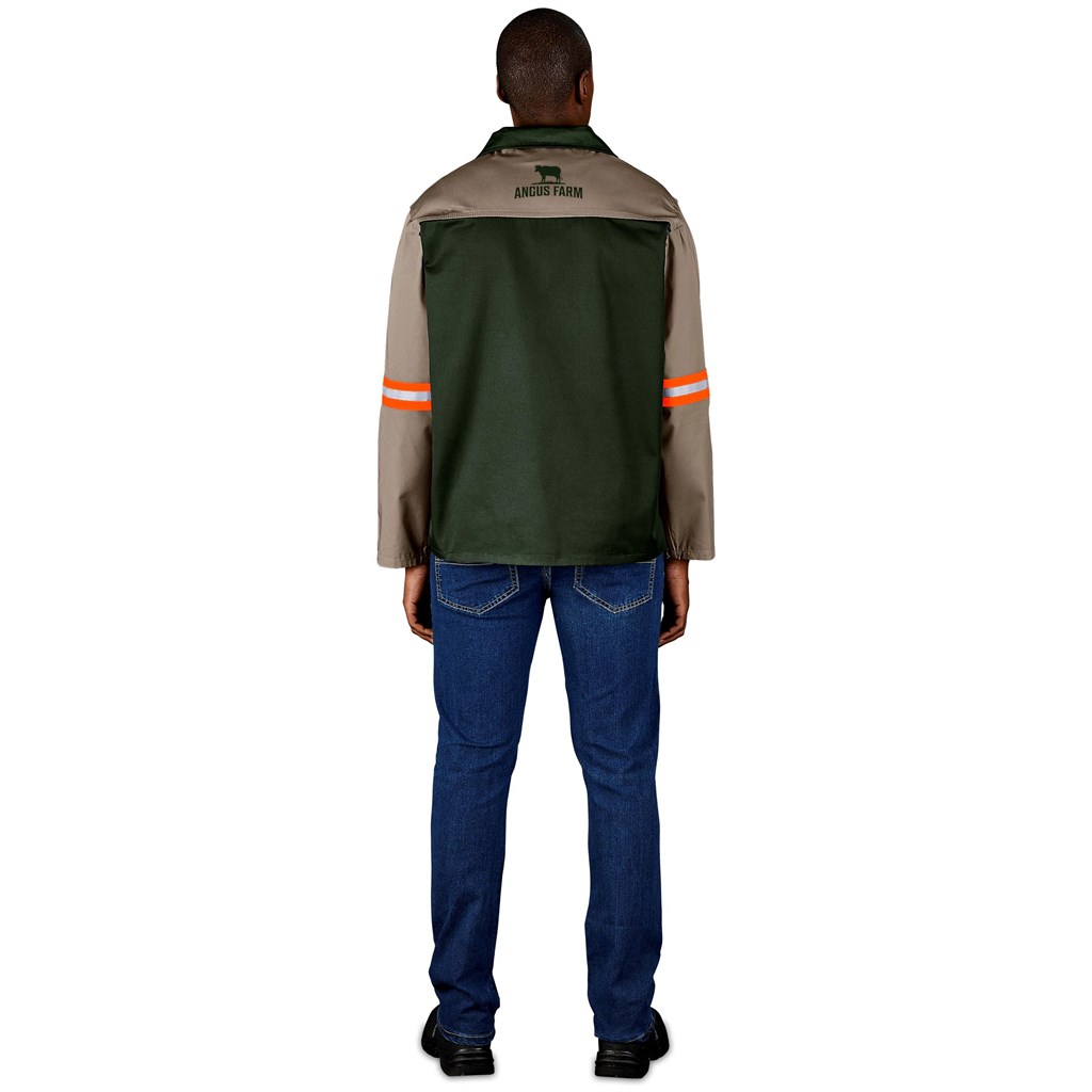 Site Premium Two-Tone Polycotton Jacket – Reflective Arms – Orange Tape