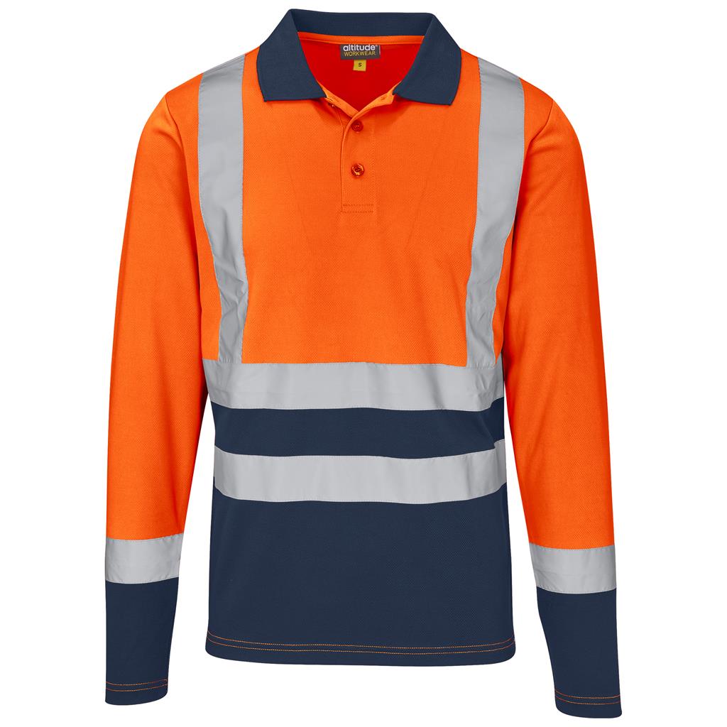 Long Sleeve Surveyor Two-Tone Hi-Viz Golf Shirt