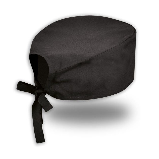 Black theatre cap for healthcare professionals.