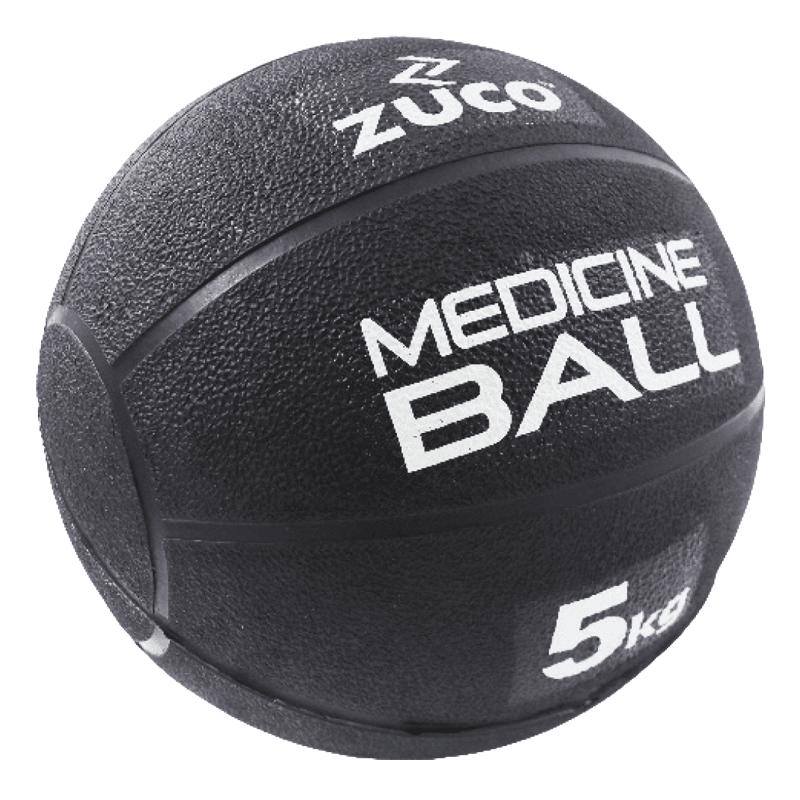 Black Zuco medicine ball for strength and conditioning.