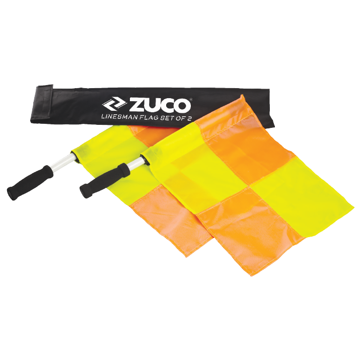 Set of colourful sports training markers or boundary flags.