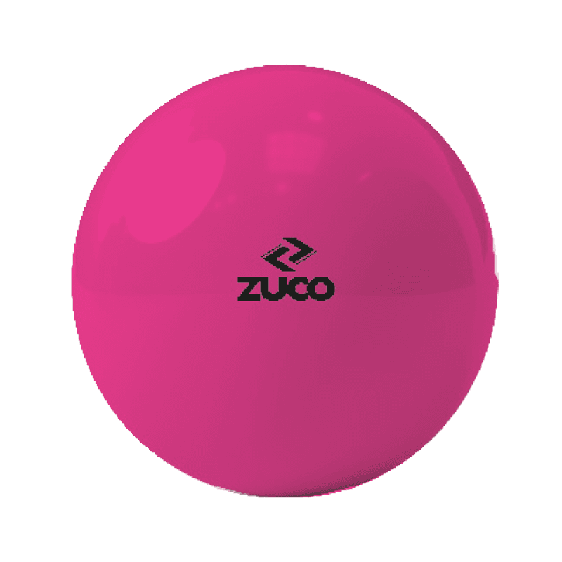 Pink Zuco sports ball with smooth finish.