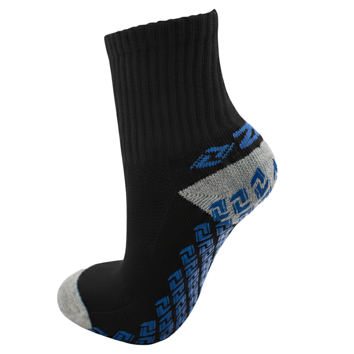 Black crew sports sock with Zuco branding.