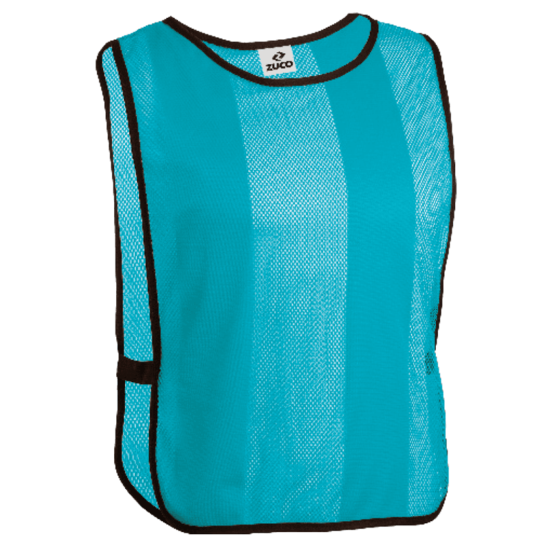 Turquoise training bib for team sports.