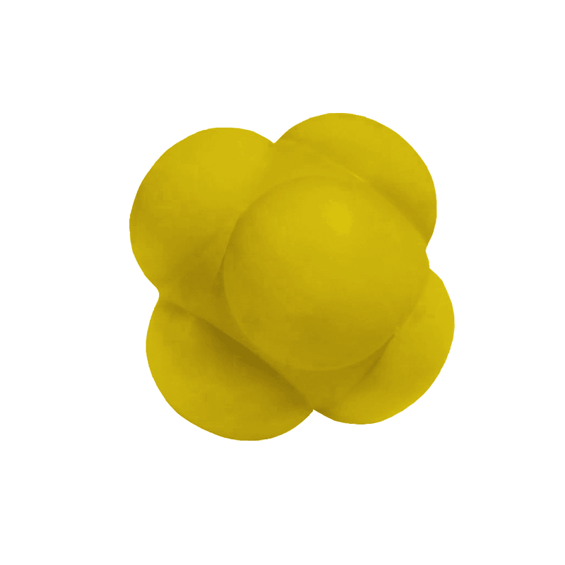 Set of yellow soft training balls.