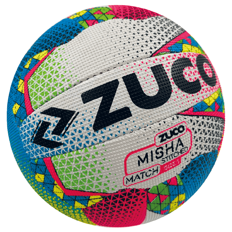 Colourful Zuco branded sports ball.