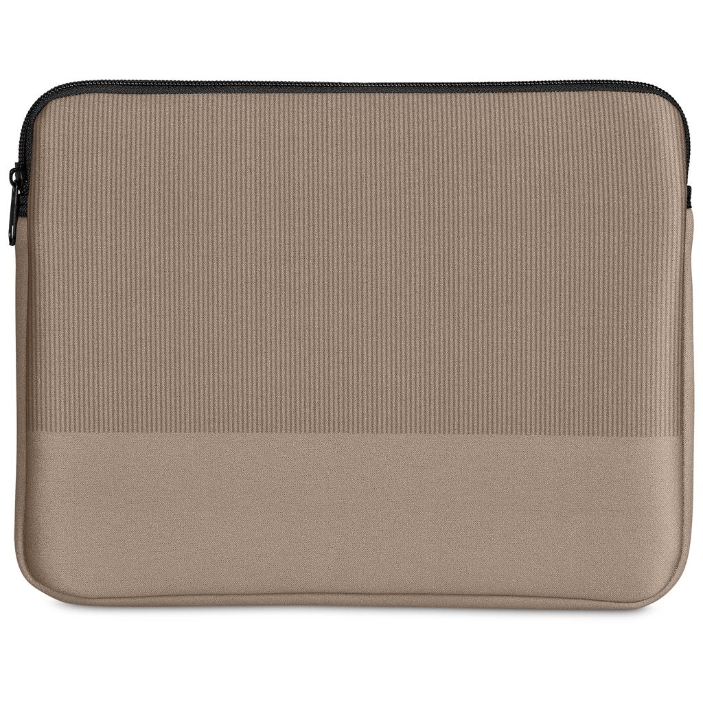 Stone textured zip pouch with black zip closure.