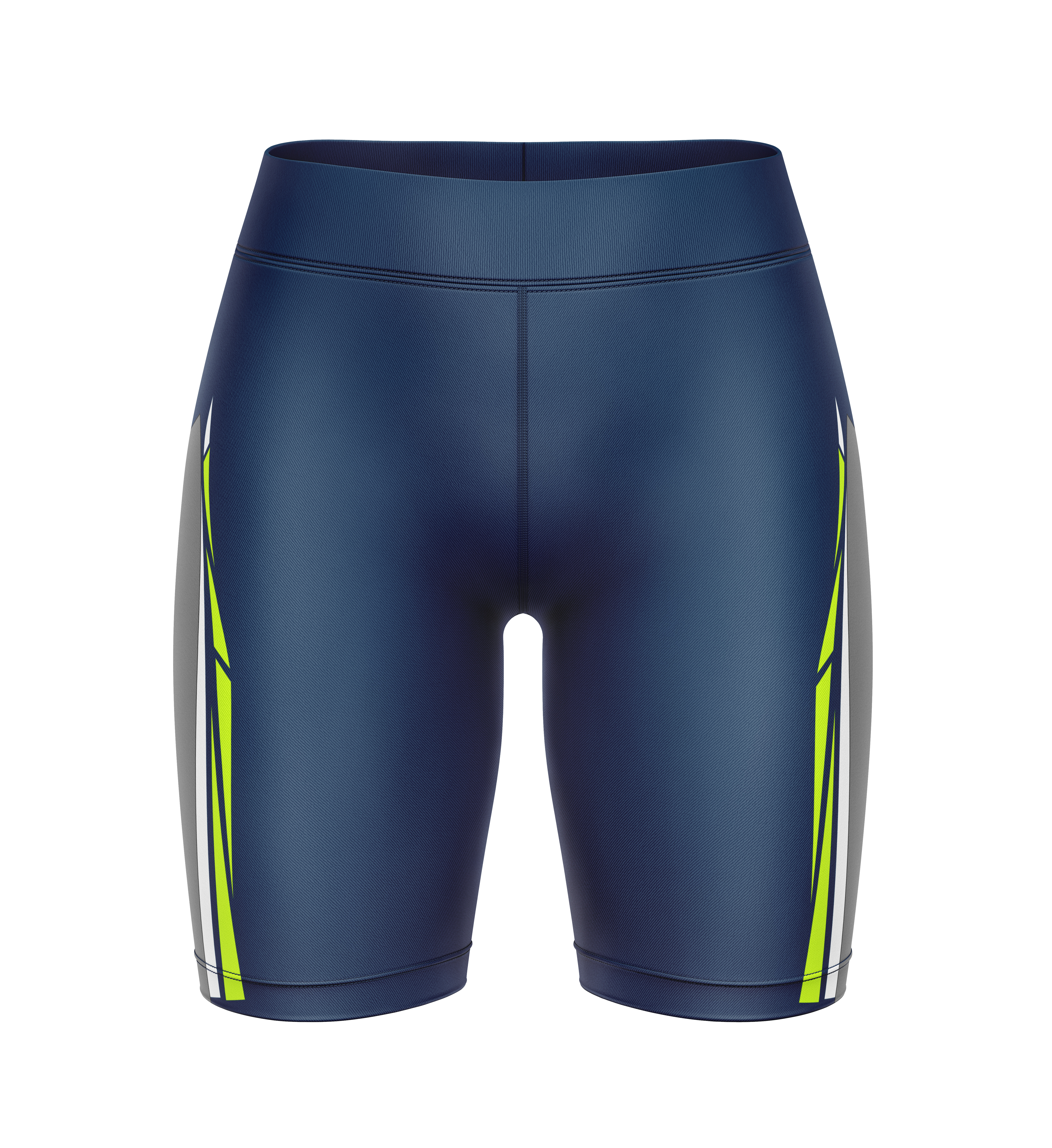 Navy fitted athletic leggings for training and sportswear.