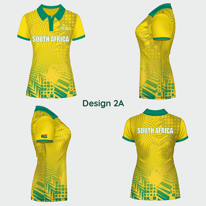 Yellow and green sports shirt design shown from multiple angles.