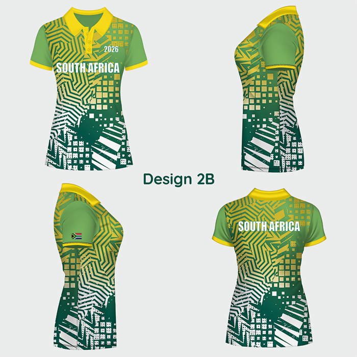 Green and white sports shirt design shown from multiple angles.