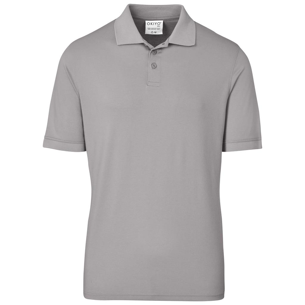 Stone short-sleeve golf shirt for corporate uniforms.