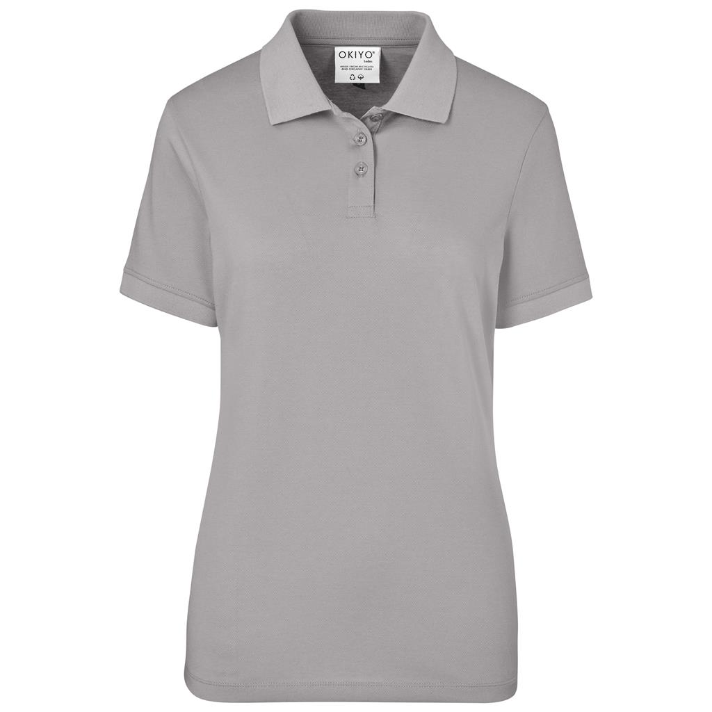 Stone short-sleeve golf shirt for promotional wear.