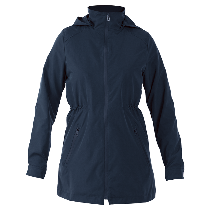 Navy lightweight jacket for branded corporate and outdoor wear.